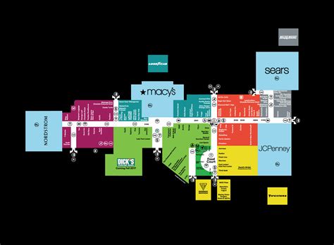 Mall Map Of Tacoma Mall A Simon Mall Tacoma Wa
