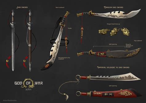 Artstation God Of War Xian China Swords