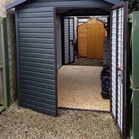7ft X 13ft 2m X 4m And 7ft 213m High Eaves Heavy Duty Metal Shed