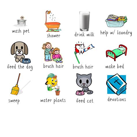 Chore Chart Clipart Cliparthut Free Clipart Chores For Kids Free