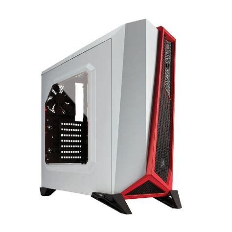 Corsair Carbide Series Spec Alpha Mid Tower Gaming Case Whitered Cc