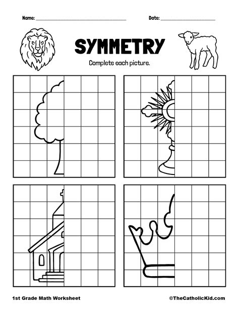 Symmetry Complete Each Picture Symmetry Math