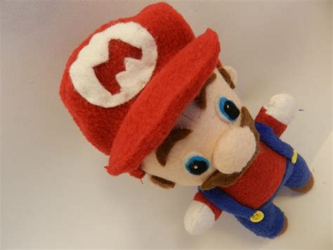 Mario Plushie Plush Handmade Retro Gamer Geek Cute Fleece Etsy