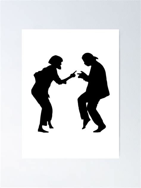 Dancing Pulp Fiction Poster By Jonaszeferino Redbubble