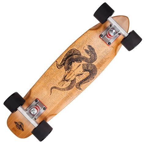 D Street Skateboards Bamboo Aries Wooden Cruiser Skateboard 60 X 230