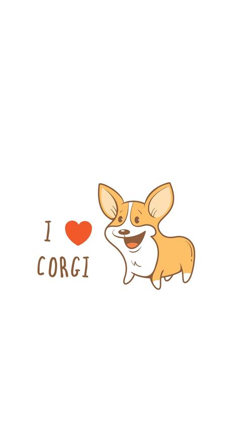 Cute Cartoon Corgi Wallpapers Wallpaper Cave