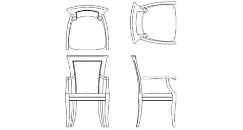 Creative Multiple Chair Elevation Blocks Cad Drawing