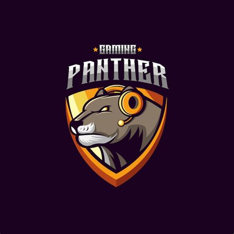 Pantera Mascote E Esporte Logo Team Vetor Premium