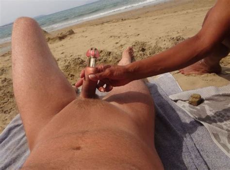 Public Male Chastity Humiliation Beach Xxgasm