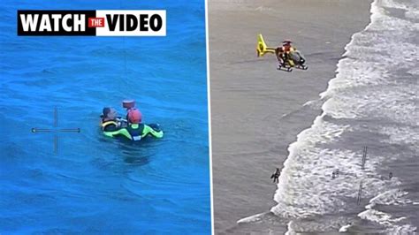 Torquay Video Of Lifesaver Rescue Of Overboard Sailor From Ocean Near Whites Beach Geelong