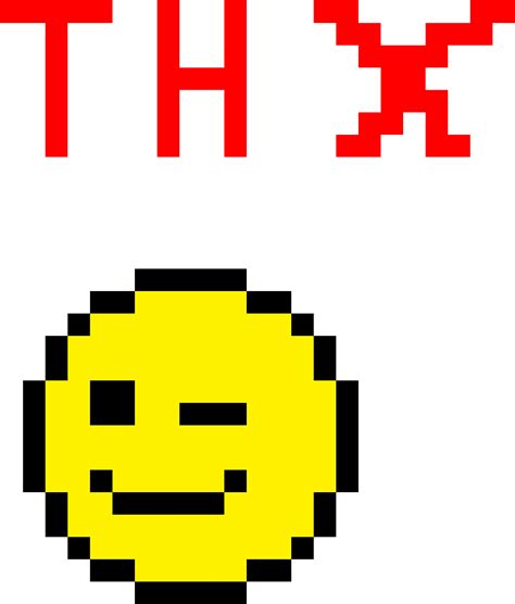 Download Thx Pixel Art Emoji Full Size Png Image Pngkit