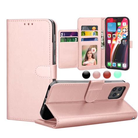 Iphone 12 Pro Wallet Case Iphone 12 61 Leather Cases Njjex