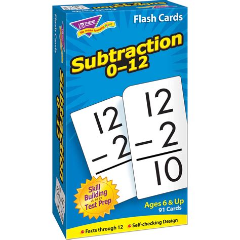 Subtraction Flash Cards Ready Set Start