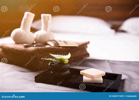 Spa Massage Bed At Luxury Hotel Stock Image Image Of Massage Summer 244571349