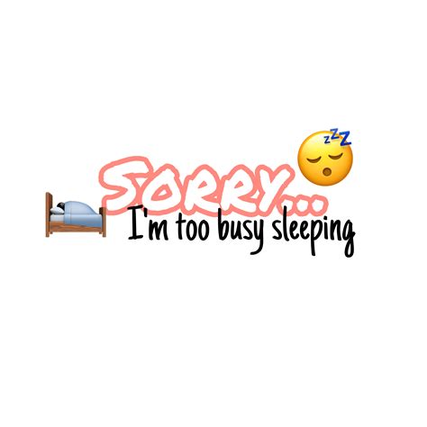 Sticker Sorry Sleep Sleeping Bed Sticker By Evieartzz