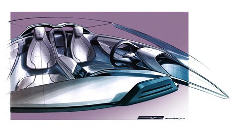 Bmw i8 spyder release date. BMW i8 Concept Spyder - Interior Design Sketch - Car Body Design