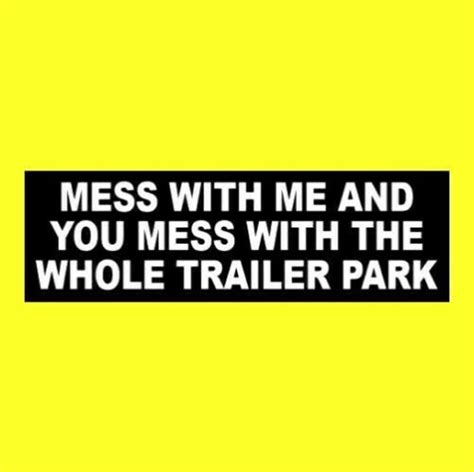 funny mess with me and you mess with the whole trailer etsy