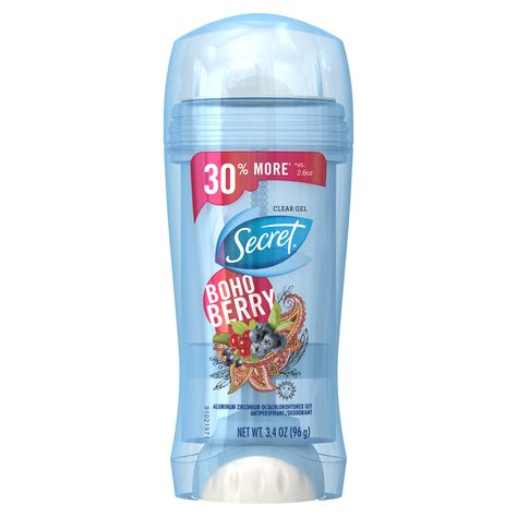 Secret Fresh Antiperspirant And Deodorant Clear Gel Boho Berry 34 Oz