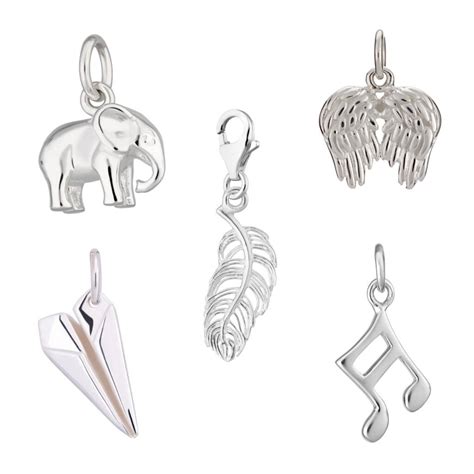 Selection Of Sterling Silver Charms By Lily Charmed