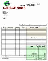 Images of Auto Service Invoice
