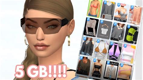 Sims 4 Cas With Only 5 Gb Cc Folder Cc Folder Reduction Youtube