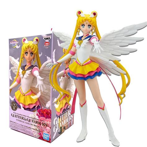 Buy Sailor Moon Figure Glitter Glamours Eternal Sailor Moon Action Collection Model Toy Anime