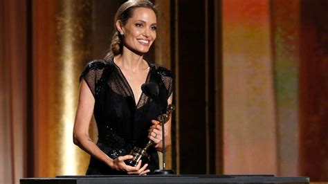 Angelina Jolie Receives Honorary Oscar For Humanitarian Work Itv News