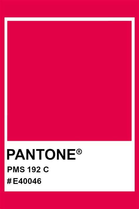 Pantone Red Pantone Colour Palettes Pantone Color Color Chip Color