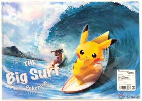 Pokemon Center 2019 Pokemon Surf Campaign Pikachu Sharpedo And Friends A4 Size Clear File Folder