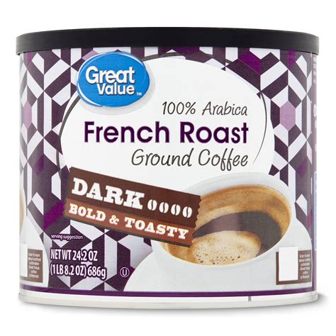 Great Value Arabica French Roast Dark Ground Coffee Oz