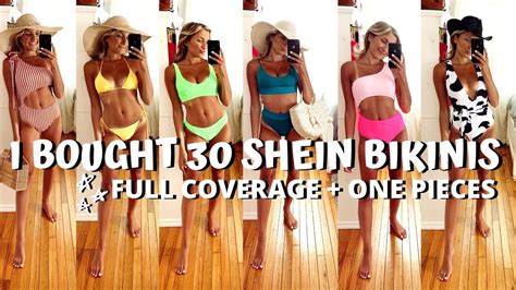 Shein Bikini Try On Haul Full Coverage One Pieces Youtube