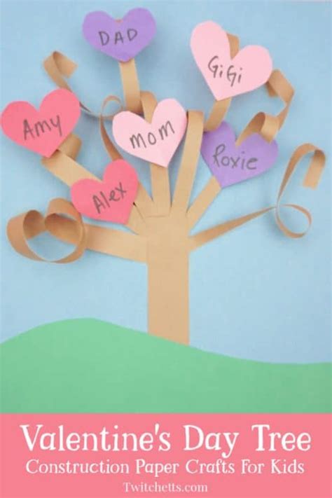 How To Make A Fun 3d Valentines Day Paper Tree Twitchetts