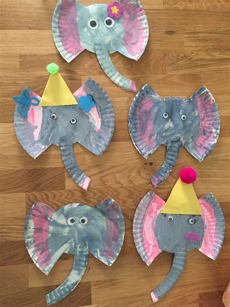 Elephant Paper Plate Craft Elephant Crafts Circus Crafts Preschool