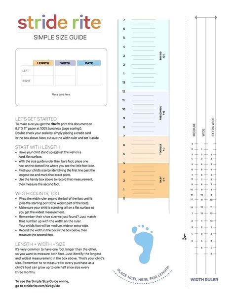 Ncc students girl's feet in uniform. Foot Measuring Template Printable Shoe Chart Size Baby ...