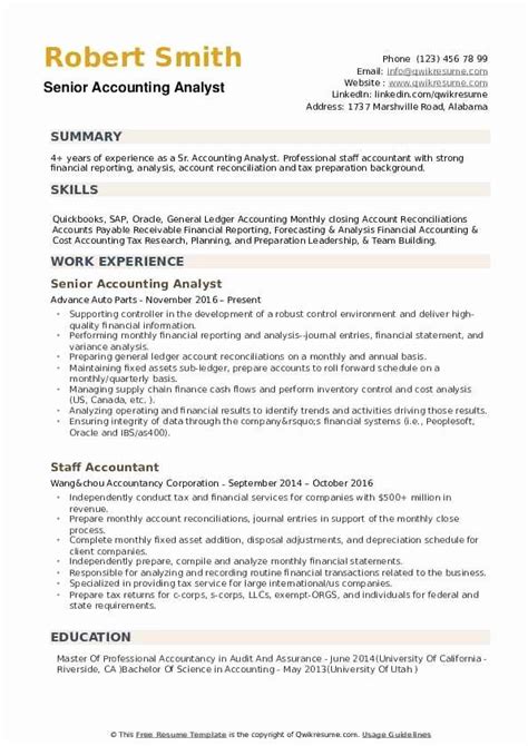 No pressure or anything, but that leaves you with about 6 seconds to make an impression. Accountant Resume Sample Pdf Beautiful Senior Accounting ...