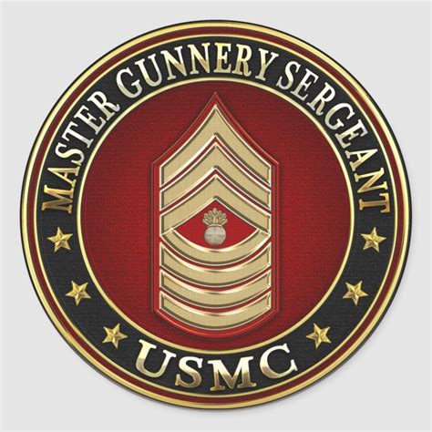 Us Marines Master Gunnery Sergeant Usmc Mgysgt Classic Round