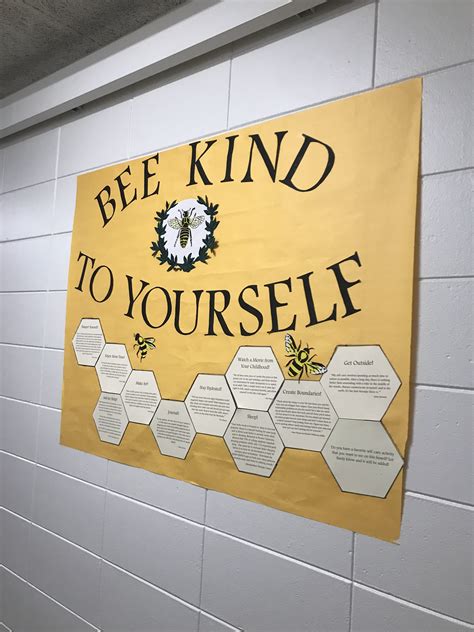 Self Care Ra Bulletin Board Res Life Bulletin Boards Bee Bulletin