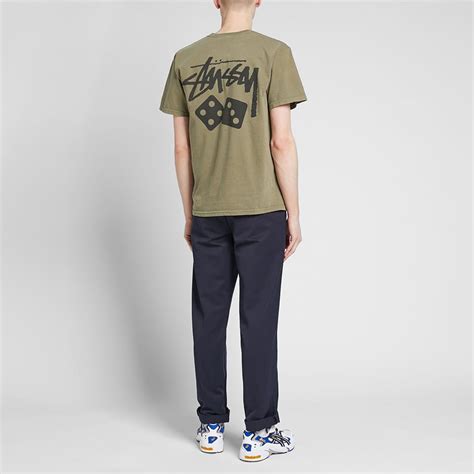 Stussy Dice Pigment Dyed Tee Army End Es