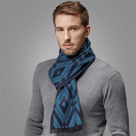 Fashion Design Men Silk Velour Scarf Luxury Brand High Quality