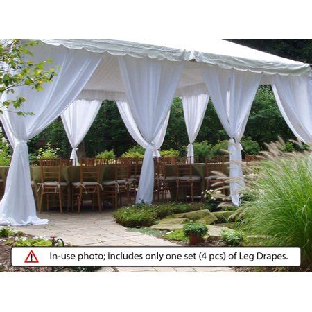 To drape canopy beds, follow these steps Premier Tents Canopy Leg Drapes - 80" X 120" * Canopy Not ...