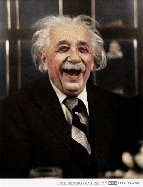 Albert Einstein Laughing During A Dinner History In Color Einstein