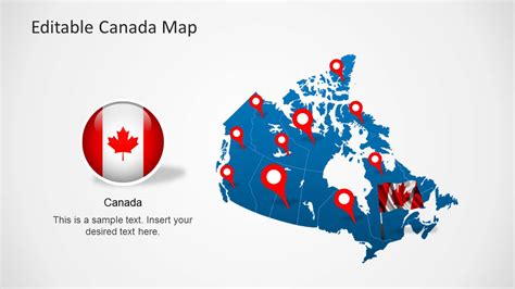 Editable Canada Map Template For Powerpoint Slidemodel