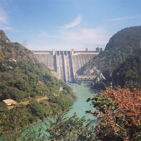 Bhakra Nangal Dam At The Border Of Punjab And Himachal Pradesh In