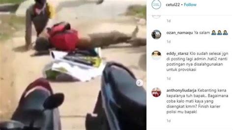 Viral Video Dua Polisi Baku Hantam Dan Bergulat Dengan Seorang Pra Yang Ternyata Orang Gangguan
