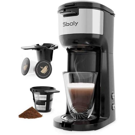 Sboly Single Serve Coffee Maker Brewer For K Cup Pod And Ground Coffee