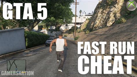 Grand Theft Auto 5 Fast Run Cheat Code Gta V Xbox 360 Youtube