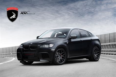 Matte Black Bmw X6 With Black Taillights And Custom Wheels —