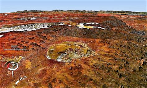 Acraman Krater Australië Earth Coldest Place On Earth Impact Crater
