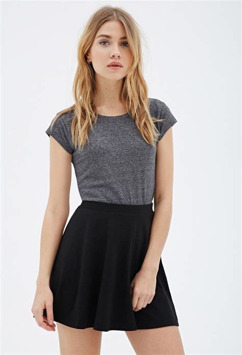 Latest Fashion Trends Falda Con Remera Mini Skater Skirt Skater