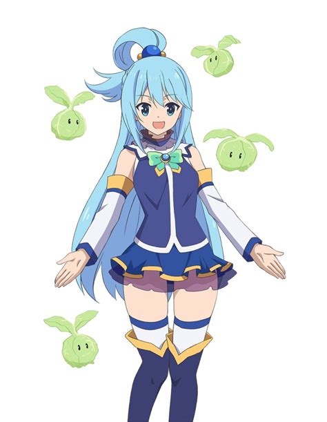 Safebooru 1girl 5pb Aqua Konosuba Blue Boots Blue Eyes Blue Hair